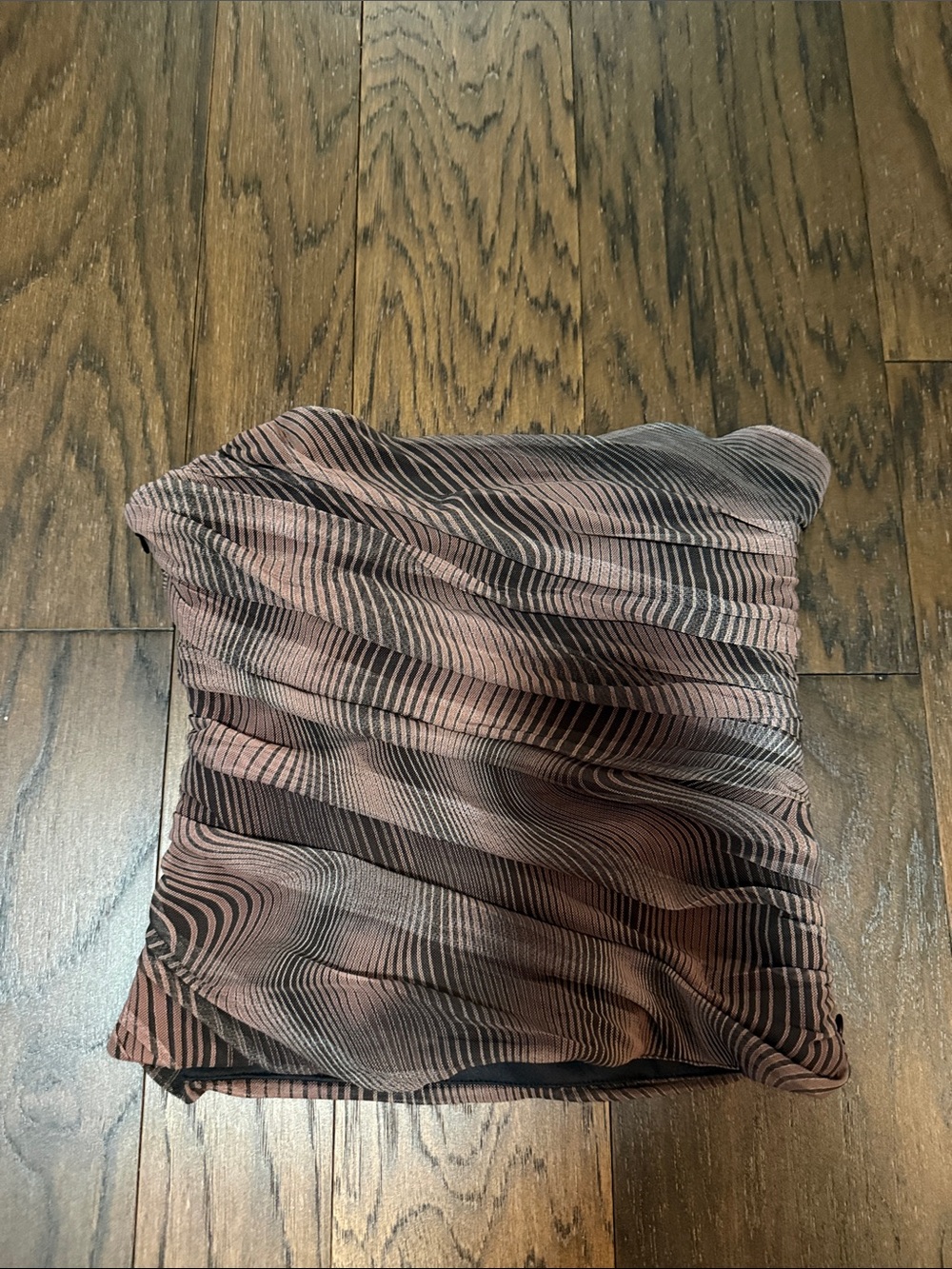 Zara Strapless Brown and Black Top